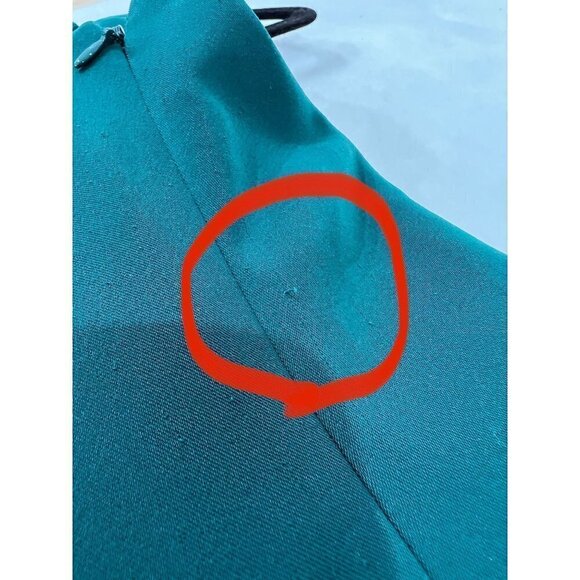 Vince Camuto Size 2P green hidden pocket fit & flare dress - Picture 4 of 13